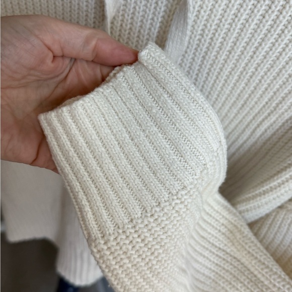 Nine West Women's White Knit Hoodie Sweater, Size XXL - Picture 5 of 11